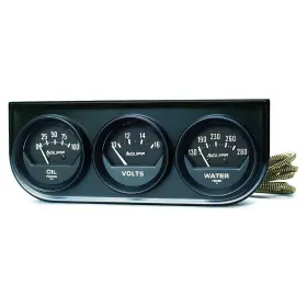 2.3125 Auto Meter 647367189124 2348 Autogage Black Console Oil/volt/water Gauge Inch