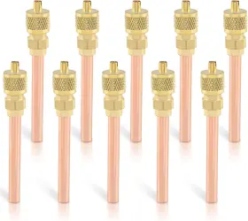 Autokay 3367 10pcs Stem Hvac Ac Schrader System Vacuum 1/4 Inch Sae Od 2.75