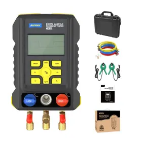 Autool 972697787981 Hvac Digital Manifold Gauge Set Ac Vacuum Pressure Tempera