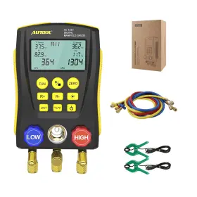 Lm001 Autool Refrigeration Digital Manifold Gauge Meter Hvac Vacuum Pressure Temperature
