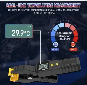 Lmnh55 Autool Hvac Thermometer Pipe Clamp Digital Temperature Tester Temp -58 To 500 #2 Lmnh55 Autool Hvac Thermometer Pipe Clamp Digital Temperature Tester Temp -58 To 500 #2