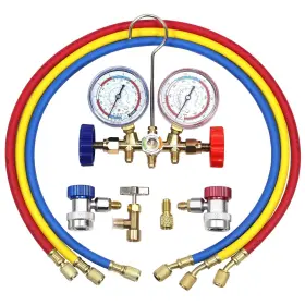 Awt-1108c Autowanderer Tool Ac Diagnostic Manifold Gauges Gauge Set For R134a R12 R22 R404a 3 Way Ai