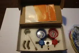 Po202 B A C Bac Manifold Gauge Set Gauges And Pump #3