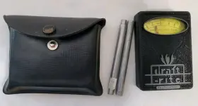 2685 Bacharach Vtg Draft-rite Gauge 2 Attachments Case Black Untested Original Box