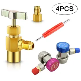 Bacoeng 689789815830 R134a Can Tap And Quick Coupler Adapters Puncture Style For Bacoeng 689789815830 R134a Can Tap And Quick Coupler Adapters Puncture Style For