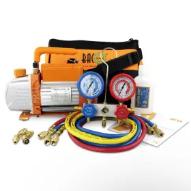 Kdz4cfm180wa15gdi Bacoeng 1/4 Hp Hvac Vacuum Pump And Gauge Set 4 Cfm Manifold Kit With Hose
