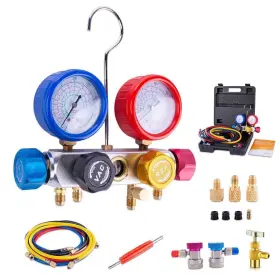 P0218fusa Bacoeng 4 Way Ac Diagnostic Manifold Gauge Complete Set For R134a R410a R22 #2 P0218fusa Bacoeng 4 Way Ac Diagnostic Manifold Gauge Complete Set For R134a R410a R22 #2