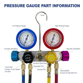 P0218fusa Bacoeng 4 Way Ac Diagnostic Manifold Gauge Complete Set For R134a R410a R22 #3 P0218fusa Bacoeng 4 Way Ac Diagnostic Manifold Gauge Complete Set For R134a R410a R22 #3