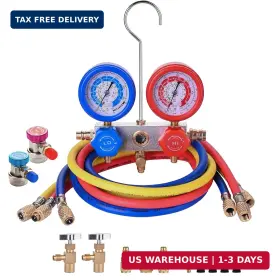 Pr201fusa Bacoeng Ac Gauge Set For R32 R134a R410a R12 Automotive A/c Refrigerant Recharg Pr201fusa Bacoeng Ac Gauge Set For R32 R134a R410a R12 Automotive A/c Refrigerant Recharg