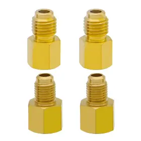 Beduan 1zf-08317-ctp 4 Pcs R134a Brass Refrigerant Tank Adapter To R12 Fitting Vacuum Pump