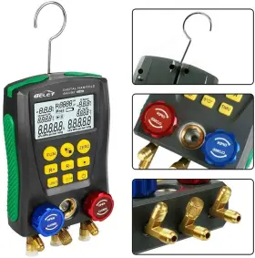 Beley 733810031130 Refrigeration Digital Manifold Hvac System Gauge Set With Temperature C #3 Beley 733810031130 Refrigeration Digital Manifold Hvac System Gauge Set With Temperature C #3