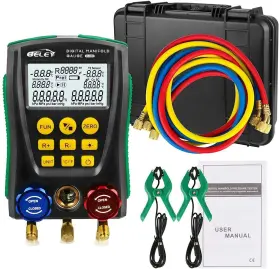 Beley 733810031130 Refrigeration Digital Manifold Hvac System Gauge Set With Temperature C Beley 733810031130 Refrigeration Digital Manifold Hvac System Gauge Set With Temperature C