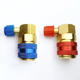 Msk-2407-002000tjj Besnpt R134a Ac Quick Coupler Adapters 1/4 Inch Sae Male Flare High Low Freon Manifold G
