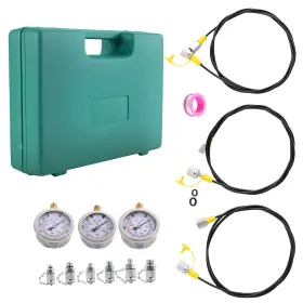 3ahuwx Bfo Hydraulic Pressure Gauge Tester Diagnostic Couplings Tool Kit 3 Gauges M10x1.25