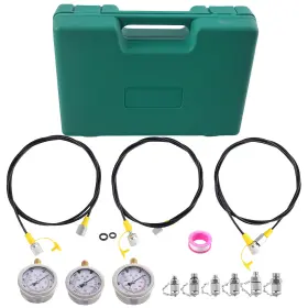 628de0 Bfo Hydraulic Pressure Testing Gauge Diagnostic Couplings Kit For Excavator 9000psi