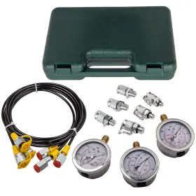 Bfo 81e7xi Hydraulic Pressure Testing Gauge Diagnostic Couplings Kit For Excavator 9000psi