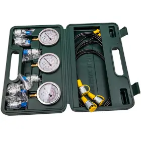 Bfo 9210ch Hydraulic Testing Pressure Gauge Diagnostic Couplings Set Excavator 9000psi