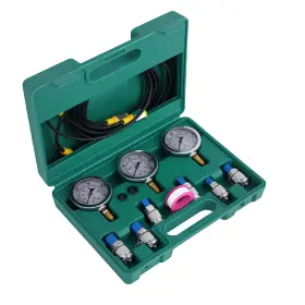 M2h417 Bfo Hydraulic Testing Pressure Gauge Diagnostic Couplings Set Excavator 9000psi