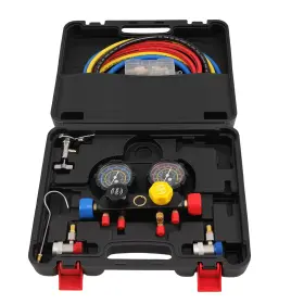 Bfo Yjvf1t Ac Repair Kit For R134a R22 R410a With Gauge Set And Quick Connect Couplers