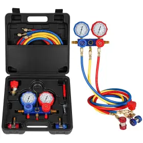 Ggm-105058 Bicos 3 Way Ac Manifold Gauge Set Fits For R134a R410a R404a R22 Refri