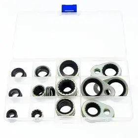 Bihyngair 976579300350 75 Pcs Air Conditioning Compressor Port Seal Washer Kit A/c System Compresso