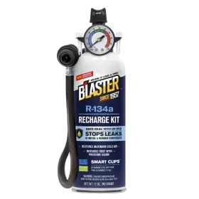 Blaster 6657337 Bftlaster 12-oz. R-134a Refrigerant Kit With Stop Leak And Uv Dye Analog Gauge