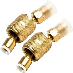 Bluestars 445035420424 Ultra Durable R410a Charging Vacuum Port Adapter 5/16 Inch Sae Female To 1/4 Inc
