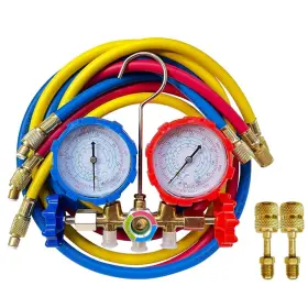 Tyj-01 Bocarmo 5ft Ac Diagnostic Manifold Freon Gauge Set For R410a R404a R22 R134a R12