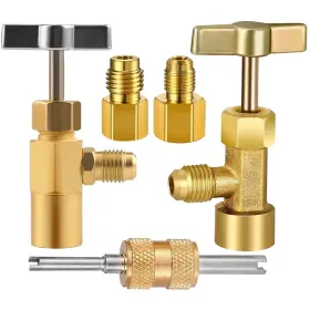 Boltigen 730851396228 R134a Self Sealing Puncture Can Tap Valve Tank Adapters For Conditioning System