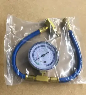 Branded 445010456486 Charging Hose Refrigerator With Gauge R134a R 12 22 Freon Can Tap Quick Couple