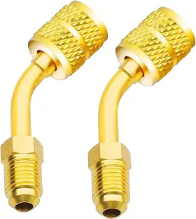 Branded 744110578157 R410a Adapter For Mini Split Hvac System 5/16 Inch Female Quick Couplers X 1/4 Male Branded 744110578157 R410a Adapter For Mini Split Hvac System 5/16 Inch Female Quick Couplers X 1/4 Male