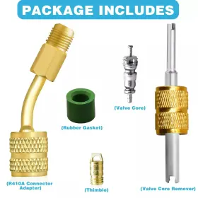 Ma0580 Branded R410a Adapter Kit Mini Split 5/16 To 1/4 Coupler Refrigerant Hose #2