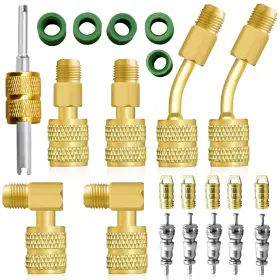 Ma0580 Branded R410a Adapter Kit Mini Split 5/16 To 1/4 Coupler Refrigerant Hose