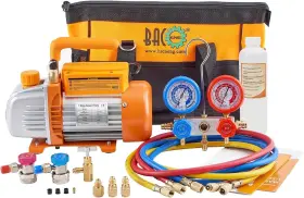 P0216 Branded Bomba De Vacio Aire Hvac Conjuntos Manometro Combinado Refrigeracion Ac 1/4hp