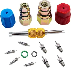 Branded01 726084866096 R12 To R134a Ac Retrofit Fitting Adapter Kit R22 High/low