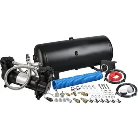 41007-5 Bulldog Winch On Board Air Kit Twin Head 4.2cfm With 5 Gal Tnk Gauge &