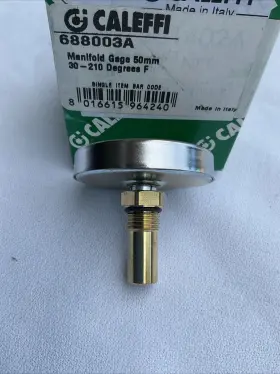 688003a Caleffi Temperature Gauge W Pocket Well For Manifolds #3 688003a Caleffi Temperature Gauge W Pocket Well For Manifolds #3