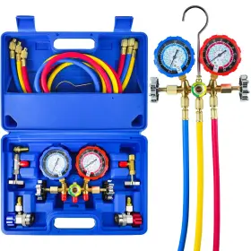 Lmb536123 Calpose 3 Way Ac Gauge Manifold Set For R134a R410a R12 R22 R502 Refrigeran