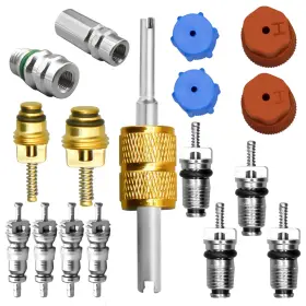 Ma0587 Canipha 17 Pcs Air Conditioning Valve Core Kit R12 To R134a Conversion R
