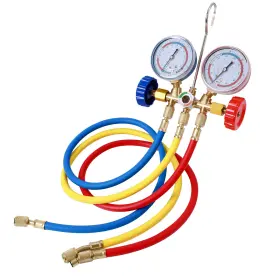 Hvac45002 Carbole New Ac Manifold Gauge Set A/c Refrigeration 3ft Color Hose Charging 2500psi #2 Hvac45002 Carbole New Ac Manifold Gauge Set A/c Refrigeration 3ft Color Hose Charging 2500psi #2