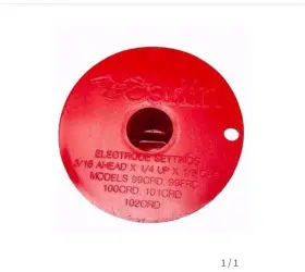99frd100crd Carlin 76893 Electrode Setting Gauge Red For 102crd