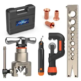 Cvft010 Carvalax Eccentric Flaring Tool Kit 45 Precision Metric/imperial Clamp For