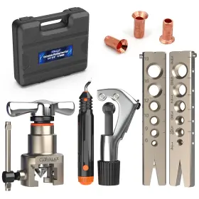 Cvft020 Carvalax 45 Precision Eccentric Flaring Kit Metric/imperial Clamps 2 For 6-1