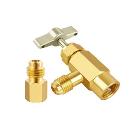 Chillerk Kpq-ss-01 R134a Selfsealing Can Tap With Tank Adapter 1/2 Inch To 1/4 Sae Refrigeran