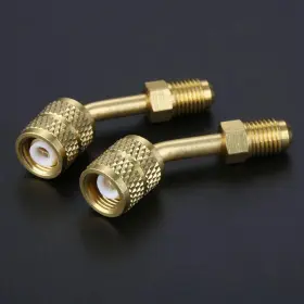 Chironal 313099273218 2pcs R410a Brass Quick Adapter 5/16 Female To 1/4 Male Sae For Mini Split System #2