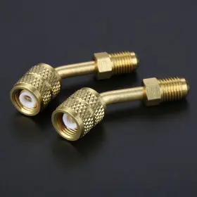 Chironal 798199736362 2pcs R410a Brass Quick Adapter 5/16 Female To 1/4 Male Sae For Mini Split System #2