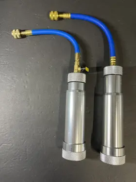 Cmtool Aq-45 Lot Of 2 Ac Oil And Dye Injector With Scale Oz A/c Injection
