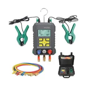 Cmtool Aq-49 Digital Gauges Hvac With Hoses 93 Refrigerants Manifold Gauges