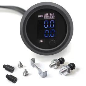 Apm-y-cb-02-bl Cnraqr Dual Digital Display Air Pressure Gauge 2-1/16 Inch 52mm Suspension K
