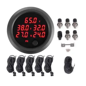 Apm-y02-cb-05-rd-lcj Cnwzymx Bag Pressure Gauge Five Digital Display 0-232psi 16bar For Ride Suspension